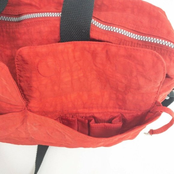 Sposac Travel Weekender Duffle Tote Bag Womens Red Carry on Gym Weekend 15X12X4 - Picture 3 of 6